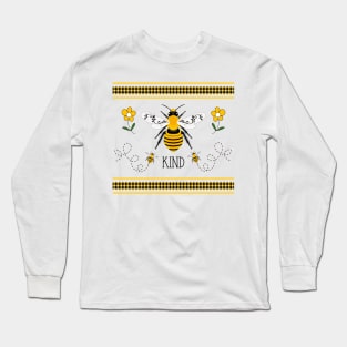 Bee Happy Quilt F Long Sleeve T-Shirt